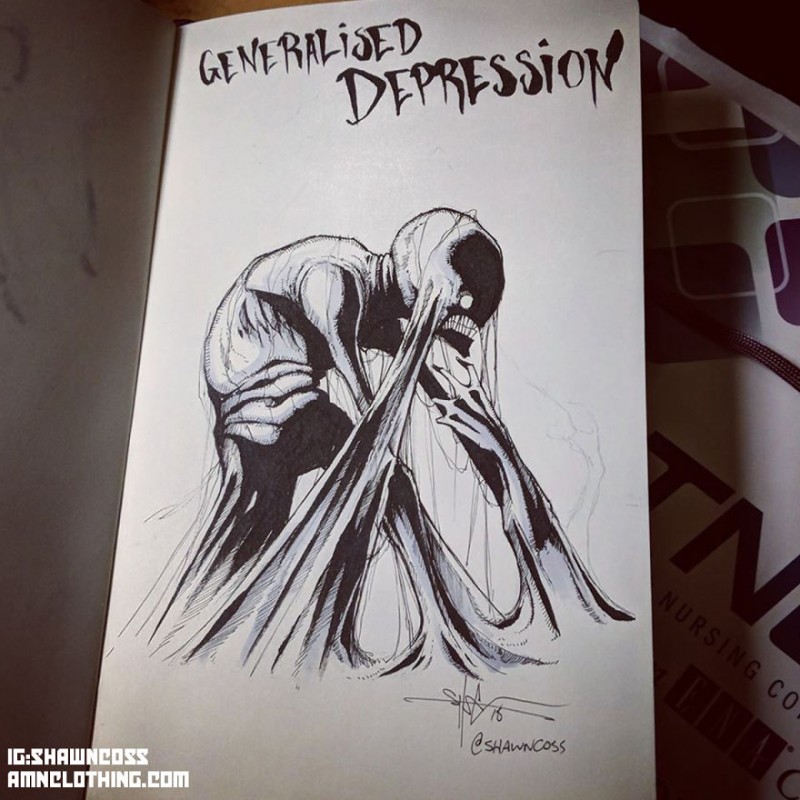15 Ilustraciones que reflejan lo que sufren las personas con trastornos  mentales - CABROWORLD